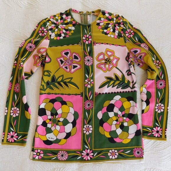 Deadstock Catherine Ogust Penthouse Gallery mod colorblock Forever shirt dress - Picture 9 of 16